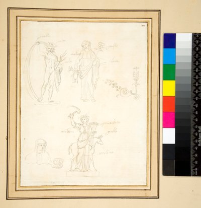 Esquisse de trois figures - Pietro Santi Bartoli
