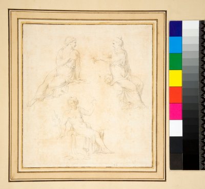 Trois figures féminines assises - Pietro Santi Bartoli