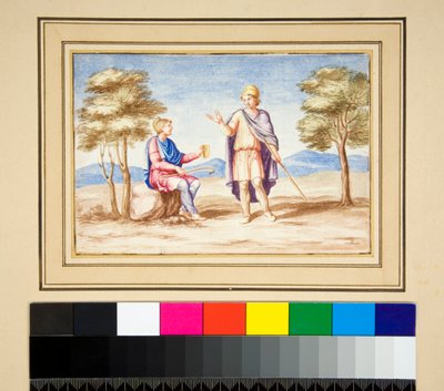 Deux hommes avec des bonnets phrygiens - Pietro Santi Bartoli