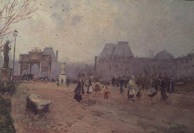 Vue des jardins des Tuileries, Paris - Pietro Scoppetta