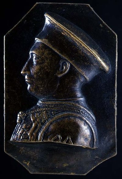 Plaque de Ludovico Gonzaga (1441-1478) (recto) (bronze) - Pietro Tafano