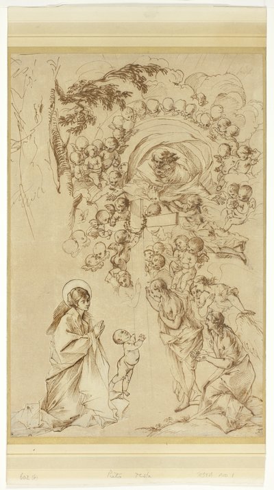 Étude pour "Le rêve de Saint-Joseph" (en anglais) - Pietro Testa