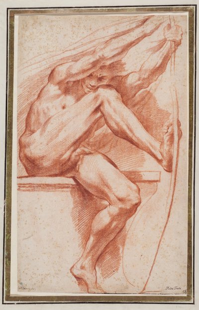 Studie für die Figur des Apollo in "Sommer" - Pietro Testa