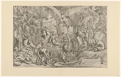 Triomphe de la peinture sur le Parnasse - Pietro Testa