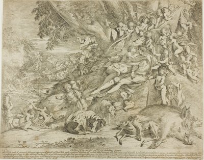 Vénus et Adonis - Pietro Testa