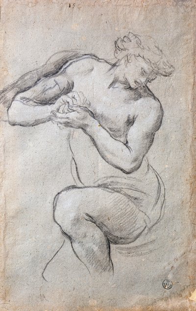 Figure masculine, Étude pour Bacchus dans la fresque de l