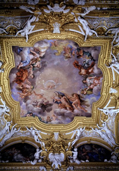 Cosme Ier de Médicis conduit devant Jupiter par la Victoire et Hercule - Pietro da Cortona
