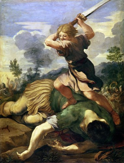 David tuant Goliath - Pietro da (1596 1669) Cortona
