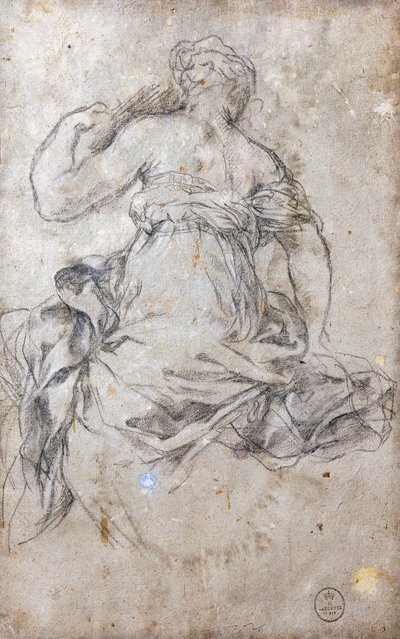 Figure féminine, étude pour la fresque de l