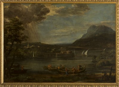 Paysage avec la vocation de Saint Pierre - Pietro da Cortona