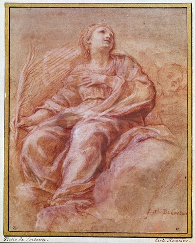 Représentation de Saint Firmine assis sur les nuages - Pietro da Cortona