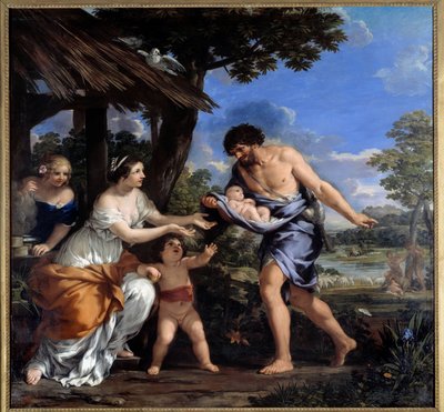 Romulus et Remus recueillis par Faustulus et sa femme Acca Laurentia - Pietro da Cortona