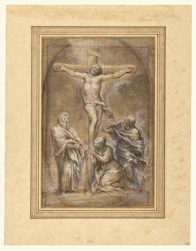 Le Christ en croix avec la Vierge Marie, Marie-Madeleine et saint Jean - Pietro da Cortona