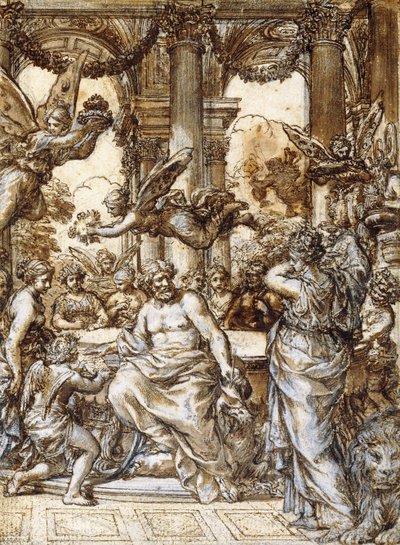 Cybèle devant le conseil des dieux - Pietro da Cortona