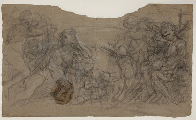 Esquisses pour des groupes de figures - Pietro da Cortona