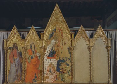 Couronnement de la Vierge, polyptyque - Pietro da Miniato