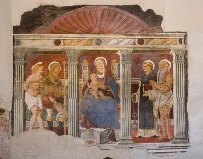 Église Saint Pietro et Paolo, Valvasone, Frioul, Italie (fresque) - Pietro da Vicenza