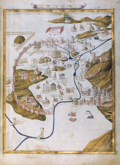 Vue de Rome - Pietro del Massaio