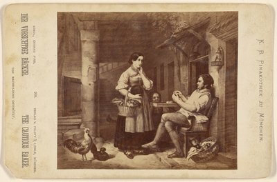 Le boulanger prudent The Cautious Baker. [painting by Conrad Kreul] - Piloty and Loehle