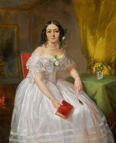 Portrait de Sophia Nikolayevna Karamzina - Pimen Nikitich Orlov