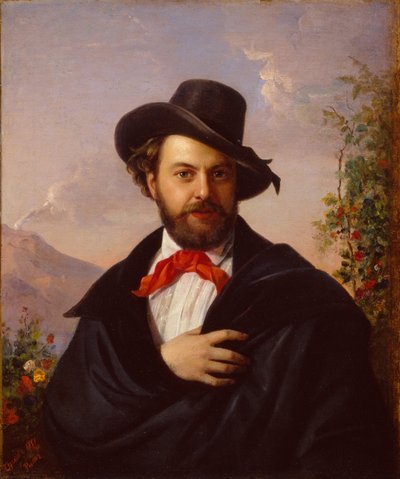 Autoportrait, 1851 - Pimen Nikitich Orlov