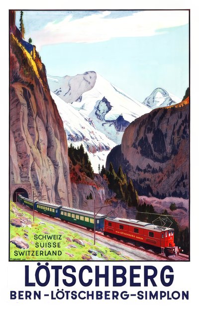 Bern-Lötschberg-Simplon-Bahn - Plinio Colombi