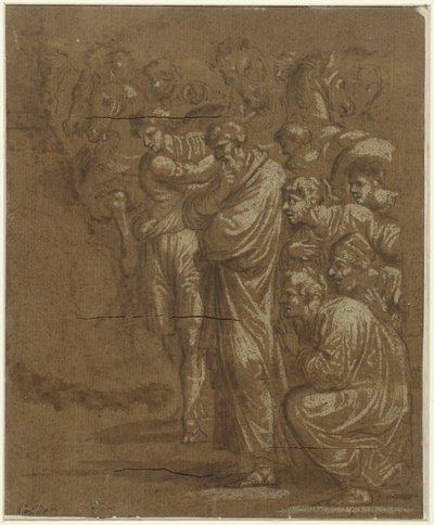 Adoration des mages - Polidoro da Caravaggio (possibly)