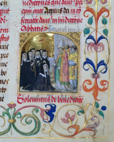 Bénédiction des religieuses par l