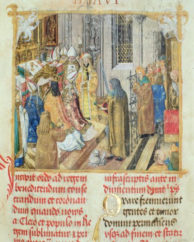 Couronnement du roi de Pologne du Pontifical de l