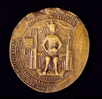Sceau de Louis I (1326-82) le Grand, Roi de Pologne - Polish School