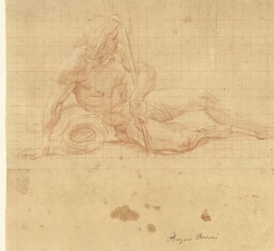Dieu de la rivière couché - Pompeo Batoni