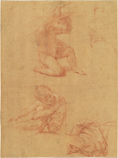 Deux enfants nus soulevant un gourdin - Pompeo Batoni