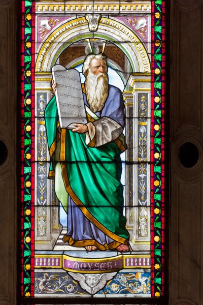 Gênes, Duomo (cathédrale Saint-Laurent), chapelle de Saint Jean-Baptiste : vitraux de Pompeo Bertini - Pompeo Bertini