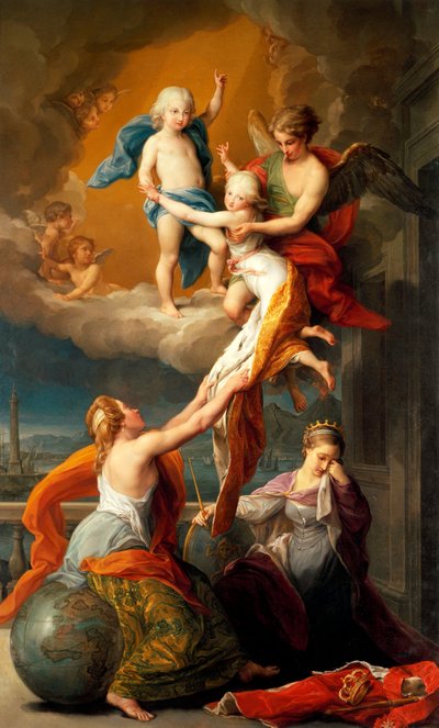 Allégorie de la mort des deux enfants de Ferdinand IV - Pompeo Girolamo Batoni
