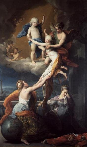Allégorie de la mort des enfants de Ferdinand IV - Pompeo Girolamo Batoni
