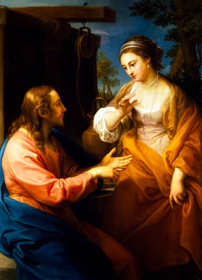 Le Christ et la femme de Samarie - Pompeo Girolamo Batoni