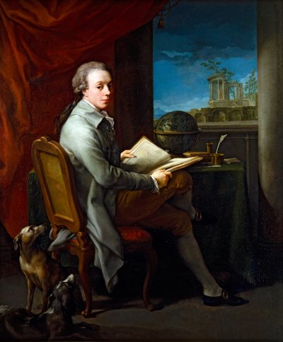 Paire de portraits, gentleman - Pompeo Girolamo Batoni