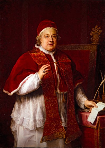 Portrait du Pape Rezzonico (Clément XIII) - Pompeo Girolamo Batoni