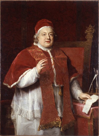 Portrait du pape Clément XIII 1693-1769, 1760 - Pompeo Girolamo Batoni