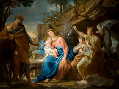 Le repos pendant la fuite en Égypte, vers 1740-49 - Pompeo Girolamo Batoni