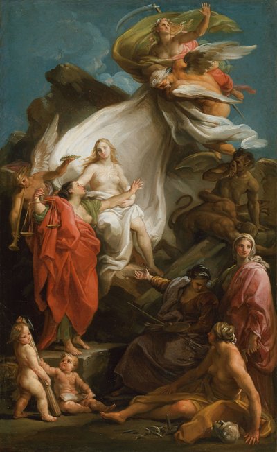 Le Temps Dévoilant la Vérité - Pompeo Girolamo Batoni