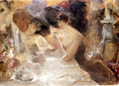 Dîner à Monte Carlo. Belle Époque par Pompeo Mariani - Pompeo Mariani