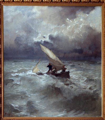 Tempête en mer - Pompeo Mariani