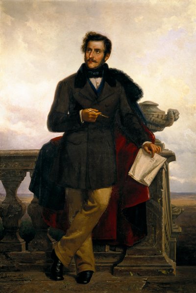 Portrait de Gaetano Donizetti - Ponziano Loverini