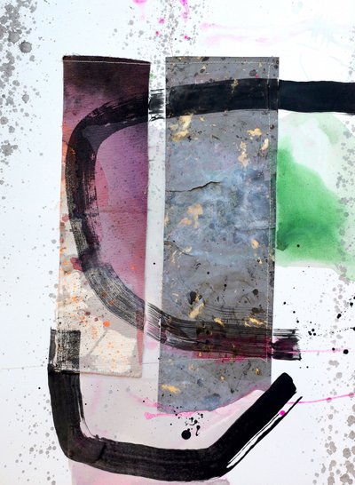 Collage abstrait texturé - Poonam Choudhary