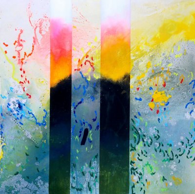 Paysage abstrait éclatant - Poonam Choudhary