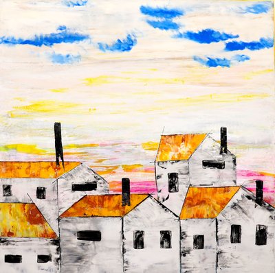 Un paysage urbain de village plein de vie - Poonam Choudhary