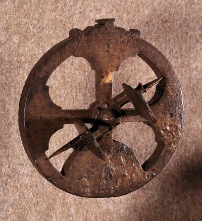 Un astrolabe, instrument de mesure astronomique utilisé par les navigateurs. Fabriqué au Portugal. 1648. - Portuguese School
