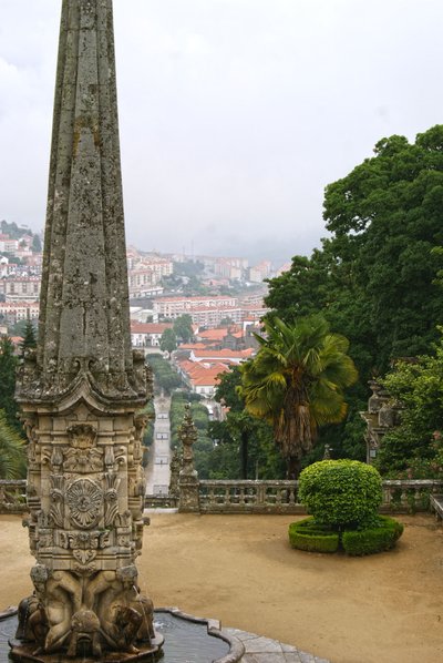 Santuário de Nossa Senhora dos Remédios obélisque, Lamego, Portugal. 1738 - Portuguese School