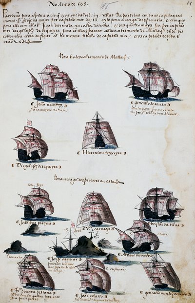 Navires des expéditions maritimes pour découvrir Malacca - Portuguese School